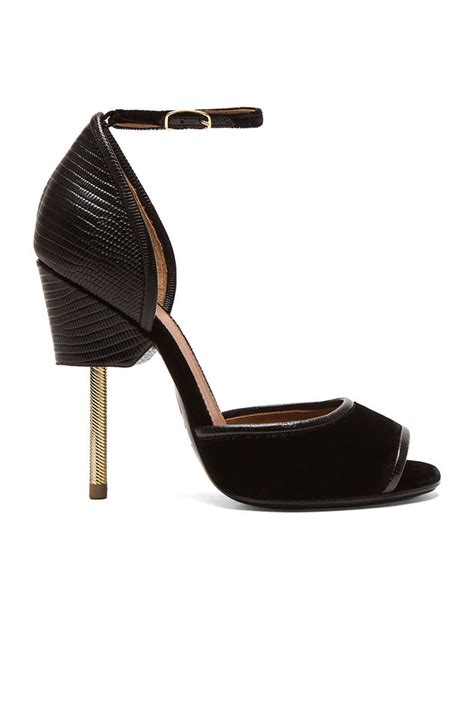 givenchy matilda|Givenchy Matilda Leather & Velvet Sandal in Black .